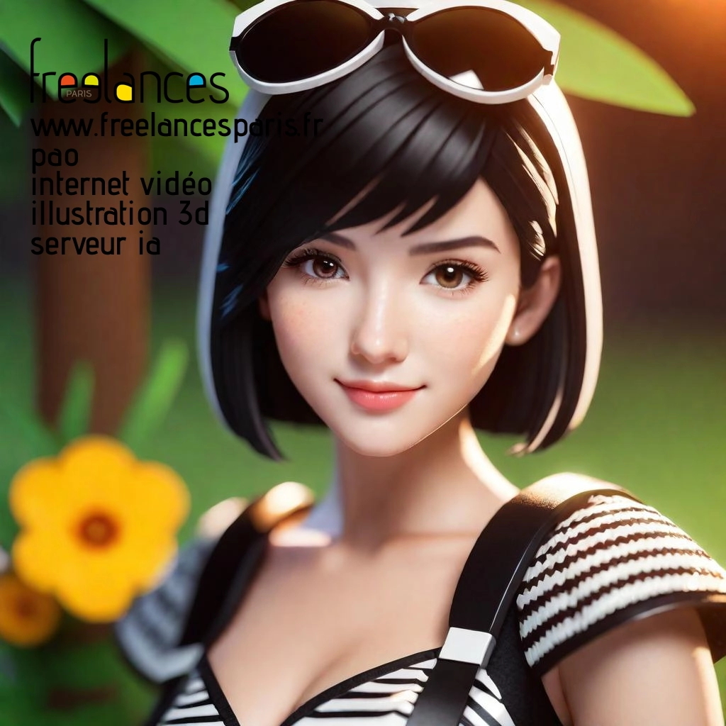 Pao mise en page internet vidéo illustration 3d serveur IA générative AI freelance paris studio de création magazines uzdpg8q0